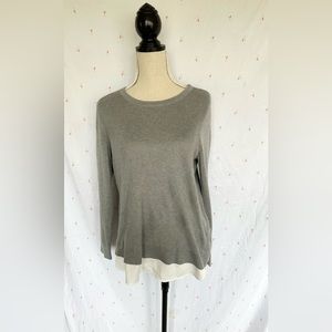 Grey & White Calvin Klein Sweater